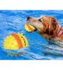 ALL4U 4-in-1 Squeaky Bounce Treat Ball with Rope