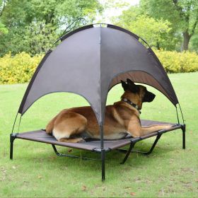 ALL4U Elevated Dog Bed Tent with Sun Canopy (size: large)