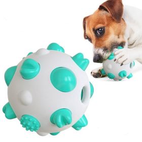 ALL4U Bumpy Rubber Chew Ball for Large Dogs (Color: Blue)