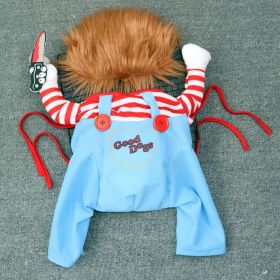 Festive Dog Costume Set - Santa Hat & Pumpkin Cape (Color: White)