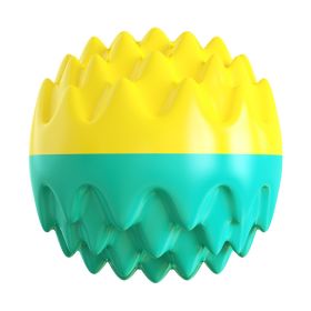Soft Dog Toothbrush Molar Chew Toy for Dental Care (Color: Blue Ball)