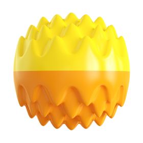 Soft Dog Toothbrush Molar Chew Toy for Dental Care (Color: Orange Ball)