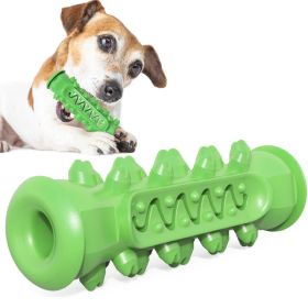 Soft Dog Toothbrush Molar Chew Toy for Dental Care (Color: Basic Green)