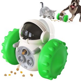 PawPartner Wobbling Tumbler Treat Dispenser Dog Toy (Color: Green)