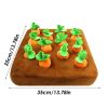 Carrot Farm Snuffle Dog Toy - 12 Plush Hide & Seek Carrots