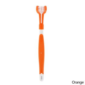 Three-Sided Pet Toothbrush for Dogs & Cats (Color: B02)