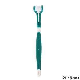 Three-Sided Pet Toothbrush for Dogs & Cats (Color: B03)