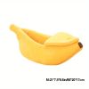 Banana-Shaped Plush Pet Bed Cave for Cats & Small Dogs