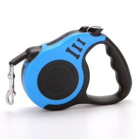 ALL4U Retractable Dog Leash 16.4 Ft with Brake & Lock (Color: Blue)