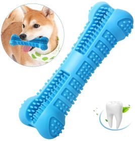 ALL4U Rubber Dental Bone with Toothpaste Reservoir (Color: Blue)