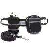 Hands-Free Reflective Dog Running Leash Set with Waist Belt