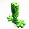 Natural Rubber Dog Toothbrush Chew with Toothpaste Slot