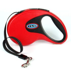 ALL4U Retractable Dog Leash with Bungee Shock Absorber (color/length: red 5M)