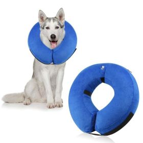 Inflatable Soft Dog Recovery Cone Collar - Donut Style (colour: CQLQ06 Camo Velcro, size: S)