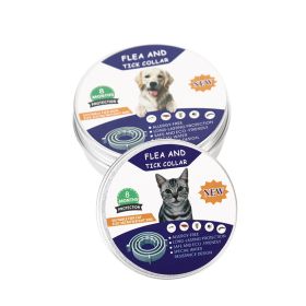 Flea & Tick Collar for Cats 2-Pack - 14 Month Protection (colour: Pink - cans, size: Dog - Length 63cm)