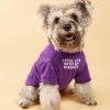 Breathable Cotton Letter Print Dog & Cat T-Shirt