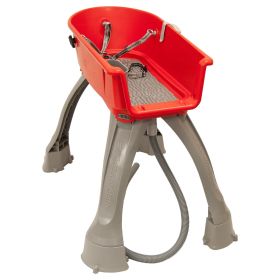 Booster Bath Medium Elevated Dog Bath Tub, Teal (Color: Red, size: medium)