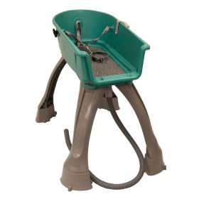 Booster Bath Medium Elevated Dog Bath Tub, Teal (Color: Teal, size: medium)
