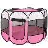 8-Panel Waterproof Fabric Pet Playpen for Dogs & Cats
