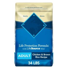 Blue Buffalo Life Protection Chicken & Brown Rice Dog Food (size: 34 lbs)