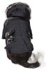 Pet Life Rugged Denim Wool Dog Coat - Chopper Style