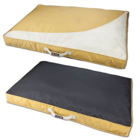 Touchdog Immortal-Trek Waterproof Travel Dog Bed (Color: yellow, size: small)