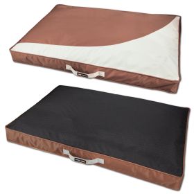 Touchdog Immortal-Trek Waterproof Travel Dog Bed (Color: brown, size: small)