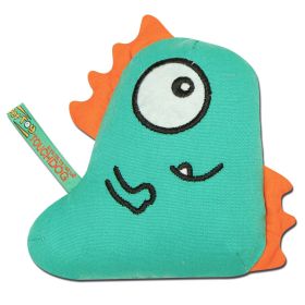 Touchdog Shoe-Faced Monster Plush Dog Toy (Color: Green)