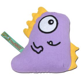 Touchdog Shoe-Faced Monster Plush Dog Toy (Color: Purple)