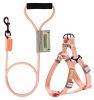 Touchdog Macaron Harness & Leash Set - Pink, Black, Purple