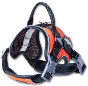 Dog Helios Scorpion Sporty Free-Range Dog Harness (Color: Orange, size: small)