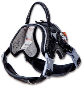 Dog Helios Scorpion Sporty Free-Range Dog Harness (Color: black, size: medium)