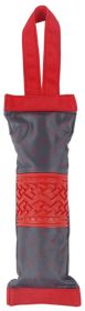 Pet Life Quash Water Bottle Crackle Dog Toy (Color: Red / Grey)