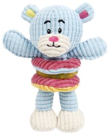 Pet Life Hugga-Bear Plush Squeaky Puppy Teething Toy (Color: light blue)