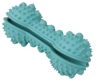 Pet Life Denta-Bone TPR Treat Dispensing Dental Toy (Color: Blue)