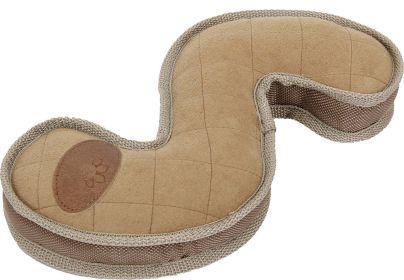 Pet Life Outpack Squeaky Boomerang Dog Toy (Color: Khaki)