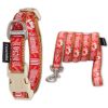 Touchdog Funny Bun Embroidered Collar & Leash Set