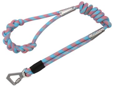 Pet Life Neo-Craft Knotted Handle Training Dog Leash (Color: Blue)