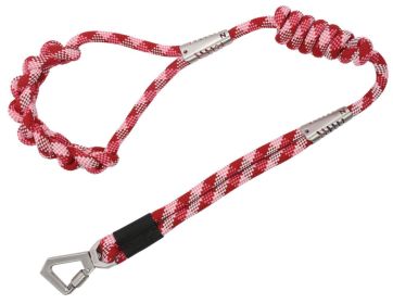 Pet Life Neo-Craft Knotted Handle Training Dog Leash (Color: Red)