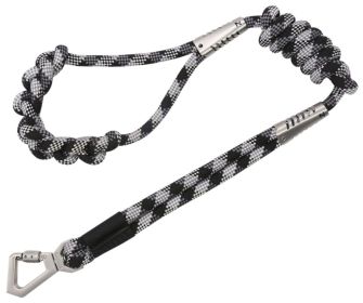 Pet Life Neo-Craft Knotted Handle Training Dog Leash (Color: black)