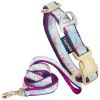 Touchdog Avery Embroidered Dog Collar & Leash Set
