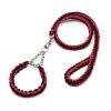8-Strand Braided Nylon Dog Collar & Leash Combo