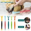 Three-Sided Pet Toothbrush for Dogs & Cats
