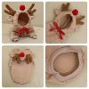 Hooded Plush Christmas Dog Winter Coat for Small Breeds