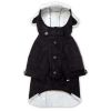 Touchdog Tuskegee Suede Dog Coat - Black, Medium