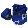Pet Life Pawlice Pawtrol Police Costume - Medium, Blue