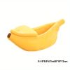 Banana-Shaped Plush Pet Bed Cave for Cats & Small Dogs