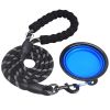 Strong Padded Dog Leash with Zipper Pouch, Reflective