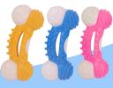 ALL4U Bristled Dog Toothbrush Chew Toy with Squeaker