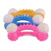 ALL4U Bristled Dog Toothbrush Chew Toy with Squeaker